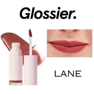 Glossier G Suit Touch Matte Liquid Lip Creme.— Lane